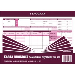 KARTA DROGOWA A4 SM-102...