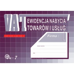 EWIDENCJA NAB.TOW. I USŁUG...