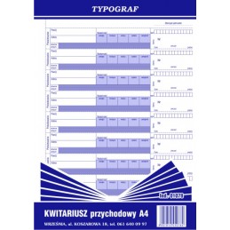 KWITARIUSZ PRZYCHODOWY A4...