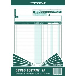 DOWÓD DOSTAWY A4 TYPOGR. 01120