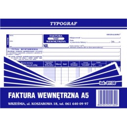 FAKTURA WEWNĘTRZNA A5...