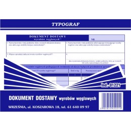 DOKUMENT DOSTAWY WYR. WEGL....