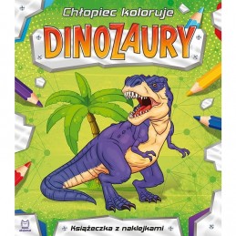 CHŁOPIEC KOLORUJE...