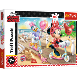 PUZZLE  200 MINNIE NA PLAŻY