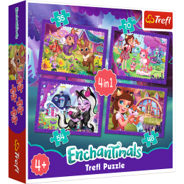 PUZZLE 4w1 ZABAWA Z PUPILAMI