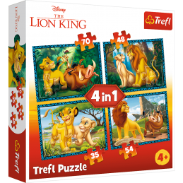 PUZZLE 4W1 KRÓL LEW I...