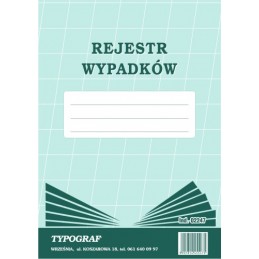 REJESTR WYPADKÓW A4 02247