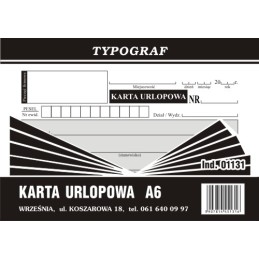 KARTA URLOPOWA A6 (s)...