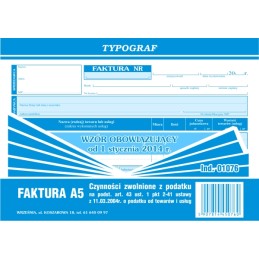 FAKTURA A5 POZIOM CZYNNOŚCI...