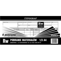 RW 1/3 A4 6-POZ TYPOGRAF 01090