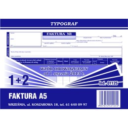 FAKTURA VAT A5 1+2 TYPOGRAF...