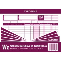 WZ A5 KOP. TYPOGRAF 01181