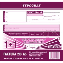 FAKTURA 2/3 A5 1+1 BEZ VAT...