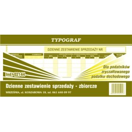 DZIENNE ZESTAWIENIE SPRZED....