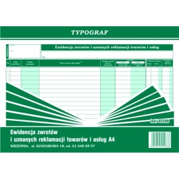 EWIDENCJA ZWROTÓW I...