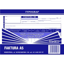 FAKTURA VAT A5 WIEL....