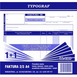 FAKTURA 2/3 A4 1+1...