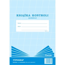 KSIĄŻKA KONTROLI A4...