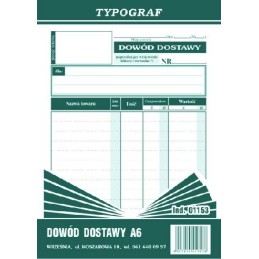 DOWÓD DOSTAWY A6...