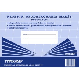 REJESTR OPODATKOWANIA MARŻY...