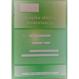 KSIĄŻKA OBIEKTU BUDOWLANEGO
