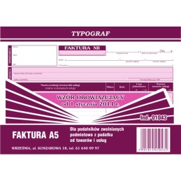 FAKTURA A5 (s) BEZ VAT...