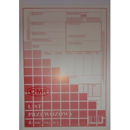 LIST PRZEWOZOWY CMR IV-ODC A4