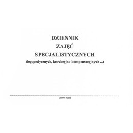 DZIENNIK ZAJĘĆ SPECJ. /...