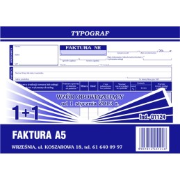 FAKTURA VAT A5 1+1 TYPOGRAF...